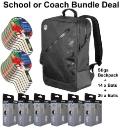 Table Tennis School And Coach Bundle Deal 14 Stiga Tornado Bats, 36 Plastic Balls & Stiga Backpack 10 Table Tennis School And Coach Bundle Deal 14 Stiga Tornado Bats, 36 Plastic Balls & Stiga Backpack -Sports - ball games 1 4