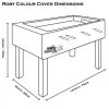 Roberto Roby Colour Covered Table Football Table 2 Roberto Roby Colour Covered Table Football Table -Sports - ball games 51002 Roby Colour Cover Dimensions