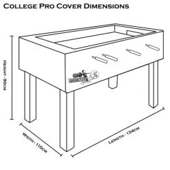 Roberto Sports College Pro Cover Football Table 11 Roberto Sports College Pro Cover Football Table -Sports - ball games 51006 College Pro Cover Blue Dimensions