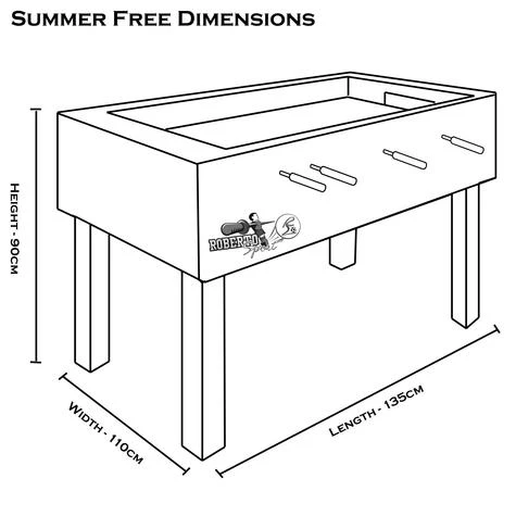 Roberto Sports Summer Free Table Football Table 4 Roberto Sports Summer Free Table Football Table - Image 2