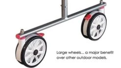 Butterfly Garden 40 Limited Edition Outdoor Rollaway Table Tennis Table - Grey