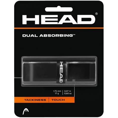 Head Dual Absorbing Replacement Grip - Black 3 Head Dual Absorbing Replacement Grip - Black