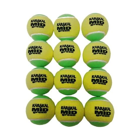 Karakal Mid Green Junior Tennis Balls (Bag Of 12 Balls) 3 Karakal Mid Green Junior Tennis Balls (Bag Of 12 Balls)