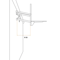 GOALIATH GoTek54 Wallmount Basketball Hoop -Sports - ball games ausladung