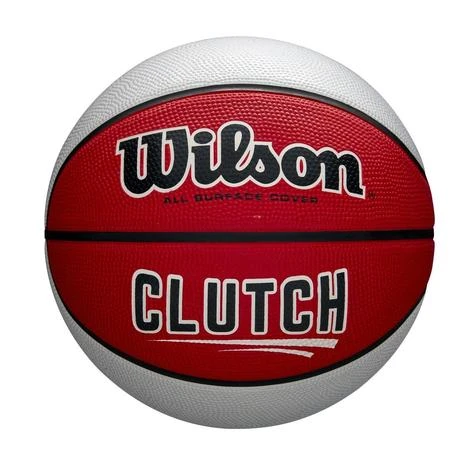 Wilson Clutch Basketball - Red / White (29.5") 4 Wilson Clutch Basketball - Red / White (29.5") - Image 2