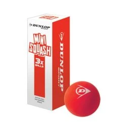 Dunlop Fun Mini Squash Ball Red (3 Ball Box)