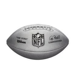 Wilson The Duke Metallic Edition American Football - Silver