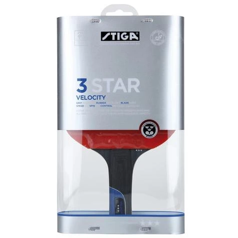 Stiga 3 Star Velocity Table Tennis Bat 3 Stiga 3 Star Velocity Table Tennis Bat