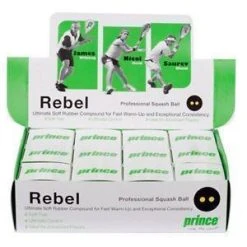 Prince Double Yellow Dot 1 Doz Squash Balls