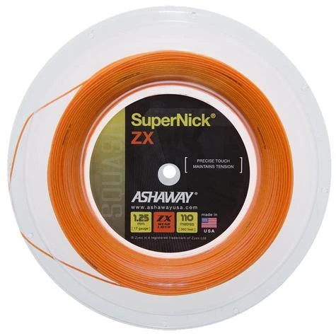Ashaway SUPERNICK ZX 1.25MM (ORANGE) 110m Reel 3 Ashaway SUPERNICK ZX 1.25MM (ORANGE) 110m Reel