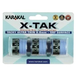 Karakal X-TAK Overgrip- Pack Of 3 Overgrips - Blue