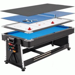 Sure Shot 7ft 4-in-1 Multi Games Table -Sports - ball games g Mightymast 3 in 1 Revolving