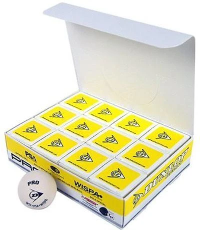 Dunlop White Pro Championship Squash Balls (1 Dozen) 3 Dunlop White Pro Championship Squash Balls (1 Dozen)