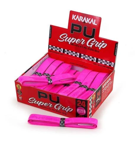 Karakal PU Super Grips X 24 Pink 3 Karakal PU Super Grips X 24 Pink