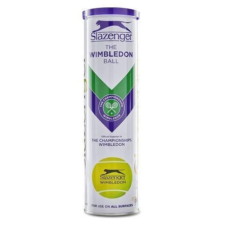 Slazenger Wimbledon Ultra Vis Tennis Balls (4 Ball Can) 4 Slazenger Wimbledon Ultra Vis Tennis Balls (4 Ball Can) - Image 2