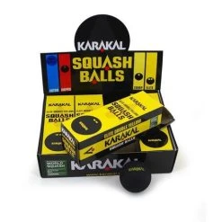 Karakal Double Yellow Dot Squash Balls -Sports - ball games g squashballs4x3boxs 01