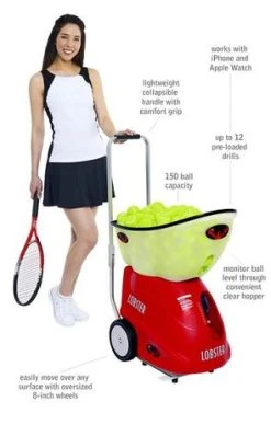 LOBSTER ELITE GRAND FOUR TENNIS BALL MACHINE 13 LOBSTER ELITE GRAND FOUR TENNIS BALL MACHINE -Sports - ball games grand Nicolecallouts 3