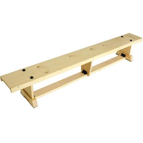 SURE SHOT Lite Wood Coloured Bench 2m Long - (6ft 7in) 4 SURE SHOT Lite Wood Coloured Bench 2m Long - (6ft 7in) - Image 2