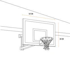 GOALIATH GoTek54 Wallmount Basketball Hoop -Sports - ball games masse