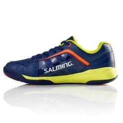 Salming Adder Junior Squash Shoe Blue/Yellow