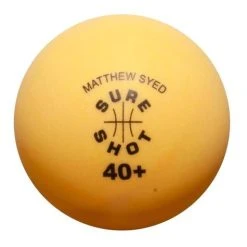 Sure Shot Matthew Syed Superior Yellow Table Tennis Balls